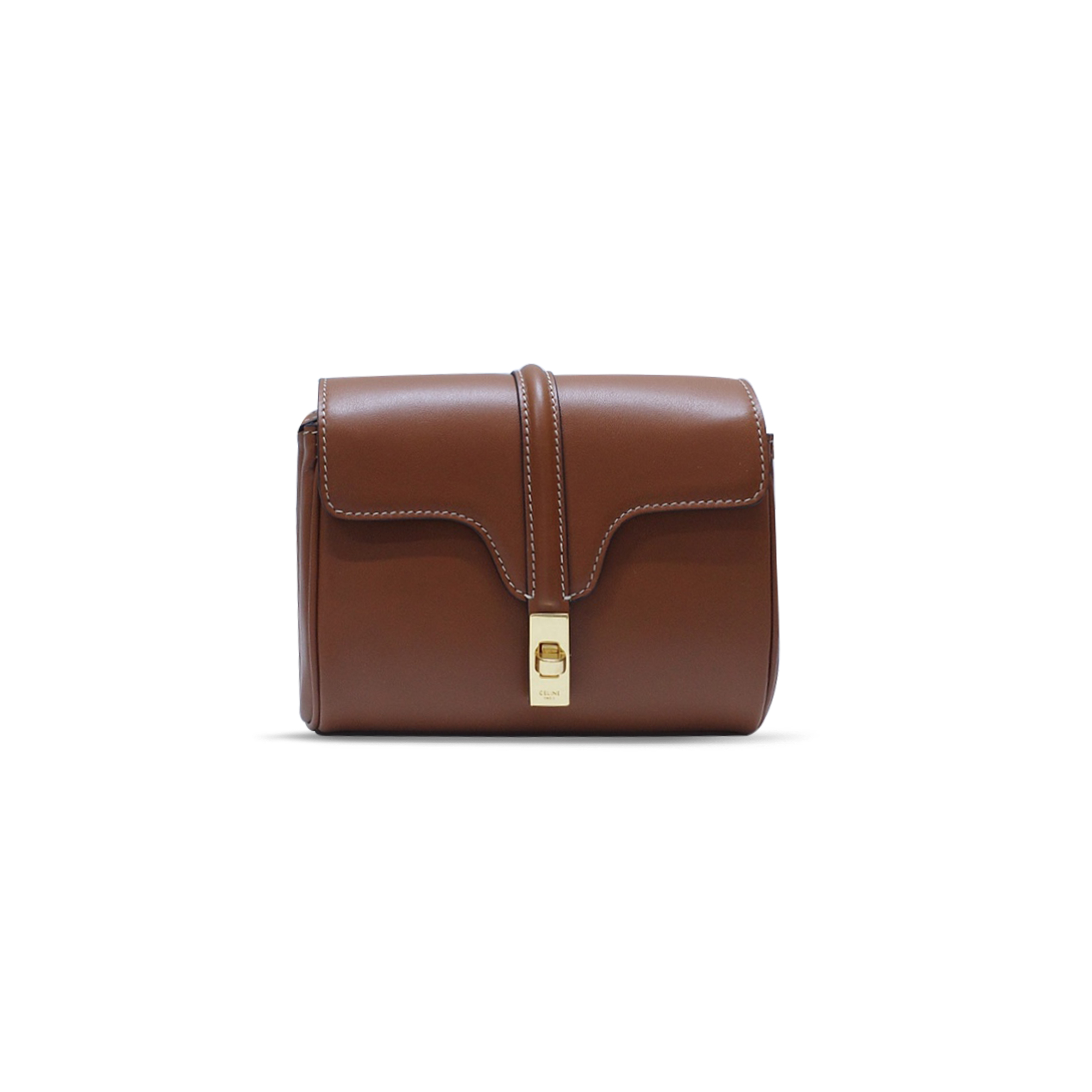 CELINE MINI SHOULDER BAG IN SOFT16 COWHIDE LEATHER 10L352DE1. 27KV (18*12.5*6cm)